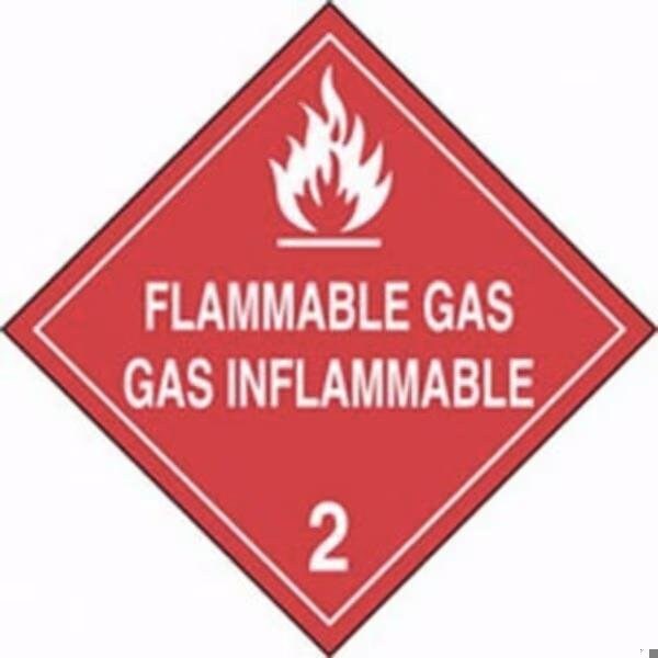 Accuform DOT PLACARD HAZARD CLASS 2 GASES MPLSP3FV50 MPLSP3FV50 - main